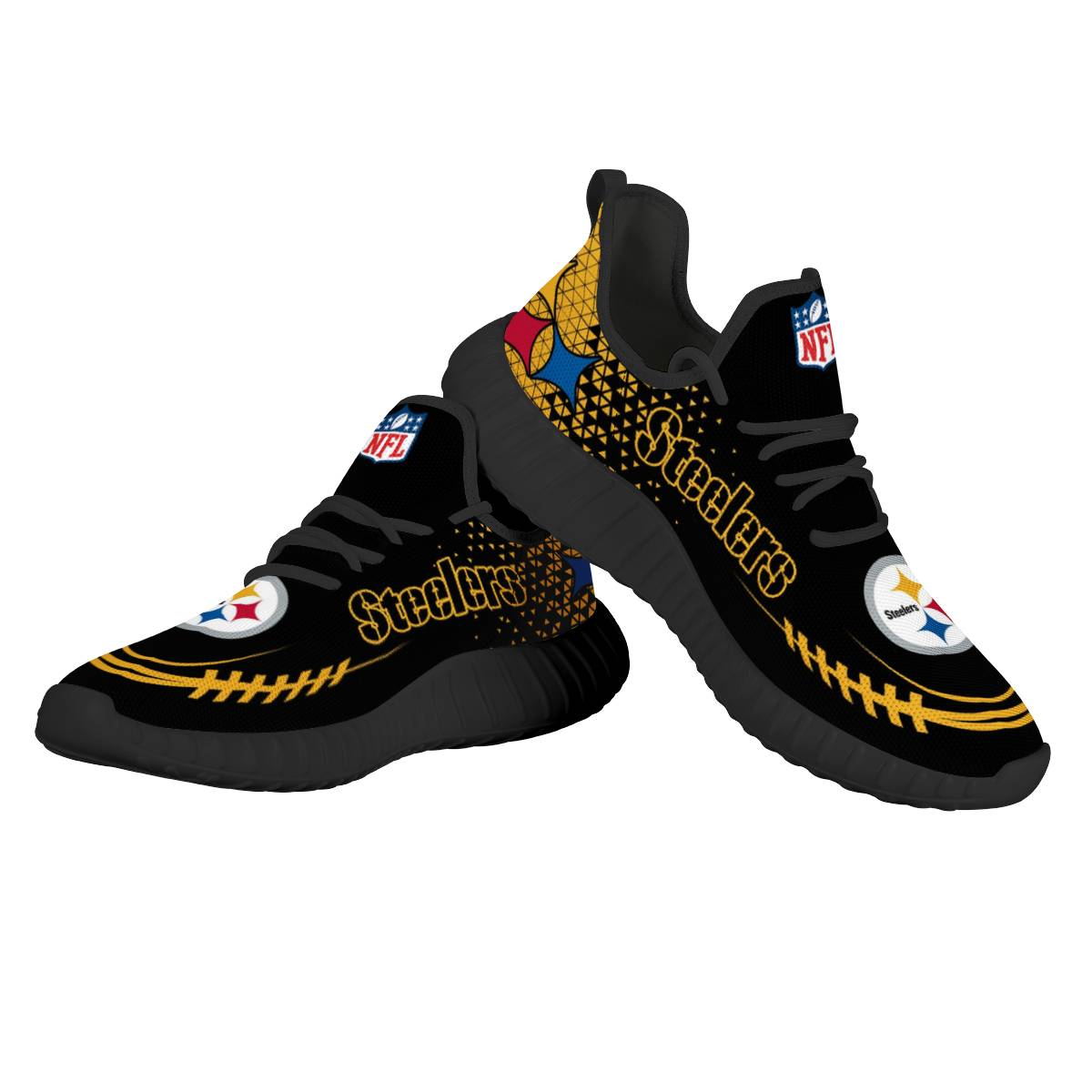 Women's NFL Pittsburgh Steelers Mesh Knit Sneakers/Shoes 012